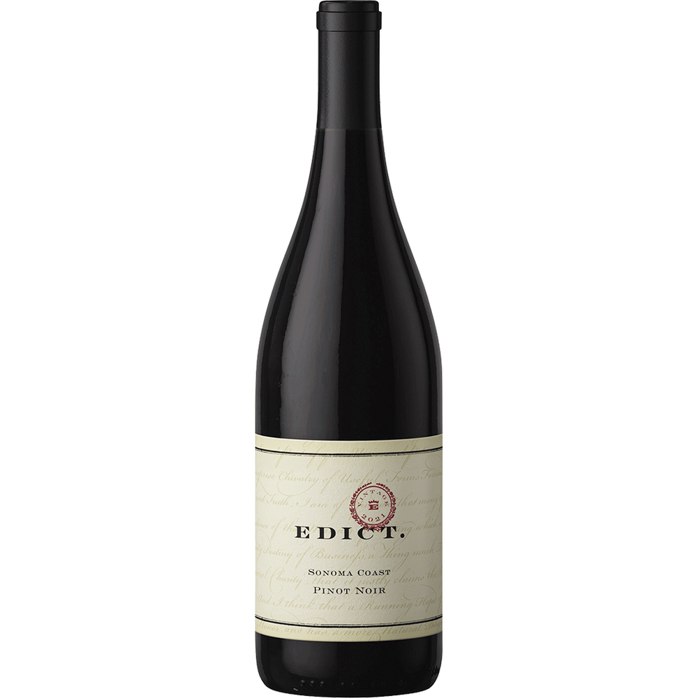Edict Pinot Noir Sonoma Coast, 2021 750ml