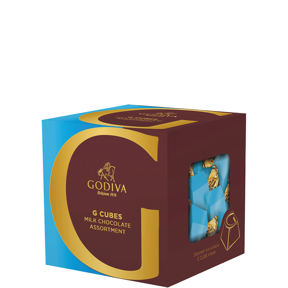 Godiva G Cube Milk Chocolate Assorted Truffles 10pc