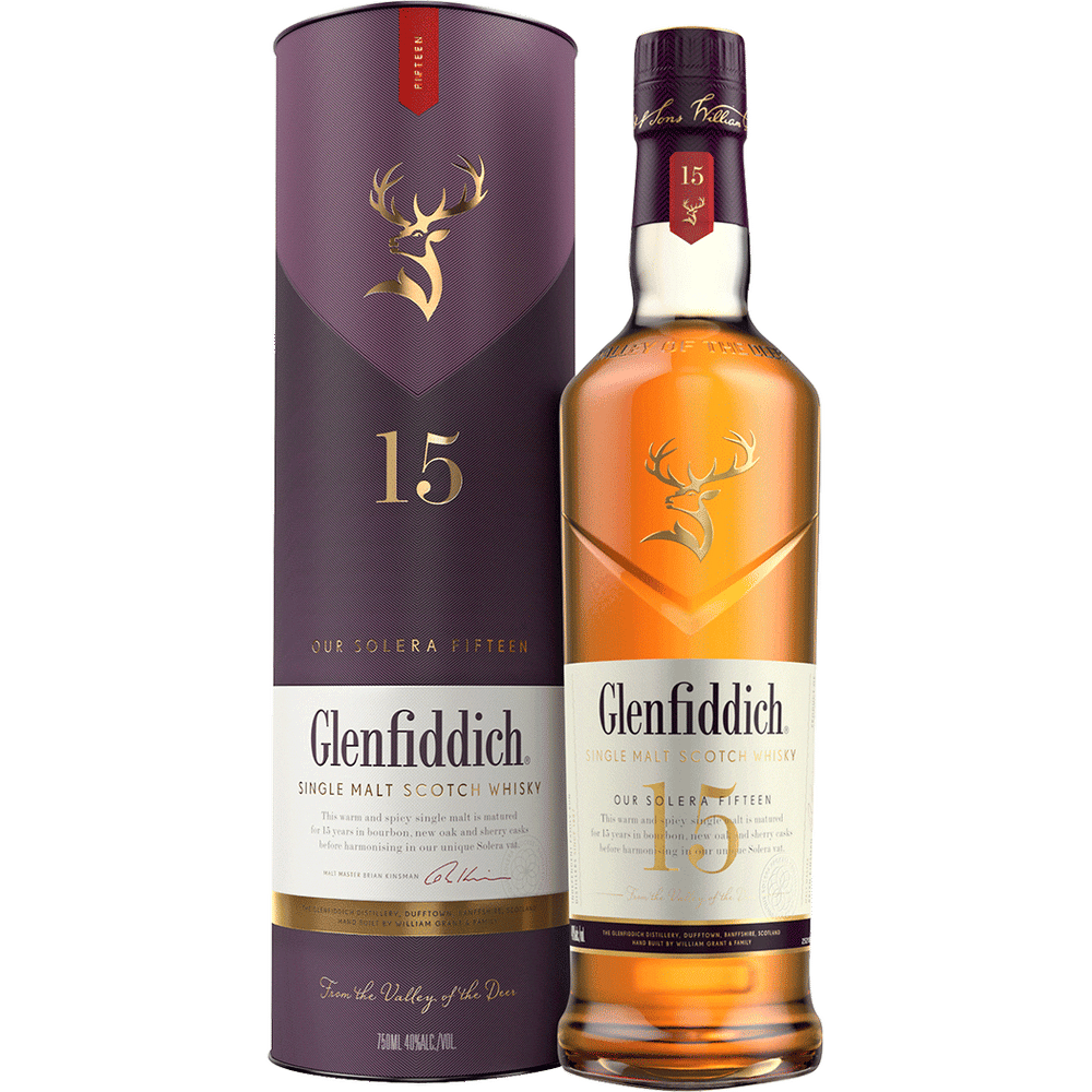 Glenfiddich 15 Year Old Solera Reserve Single Malt Scotch Whisky 750ml