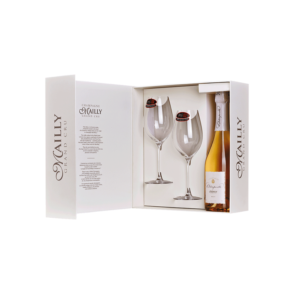 Mailly L'Intemporelle Champagne w/2 Riedels | Total Wine & More