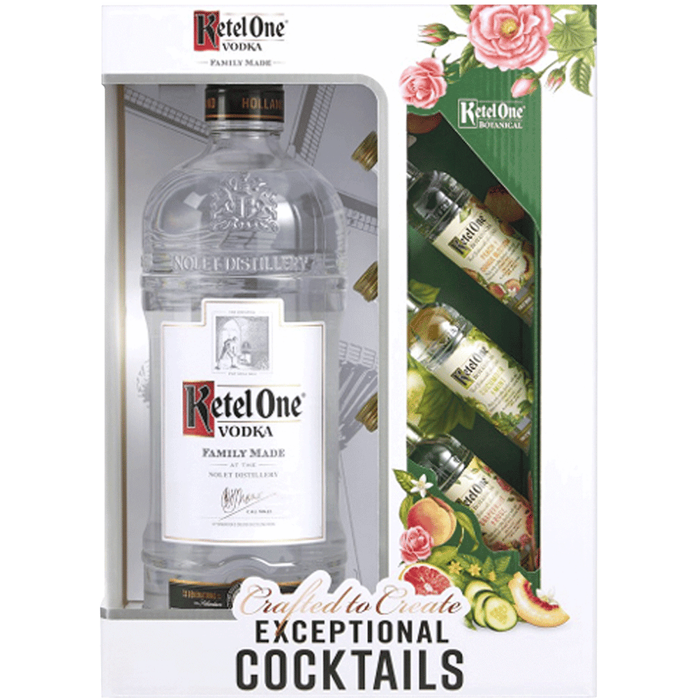 Ketel One with 3x50ml Ketel One Botanical 50ml Total Wine & More