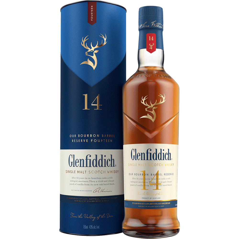Glenfiddich 14 Year Old Bourbon Barrel Reserve SM Scotch