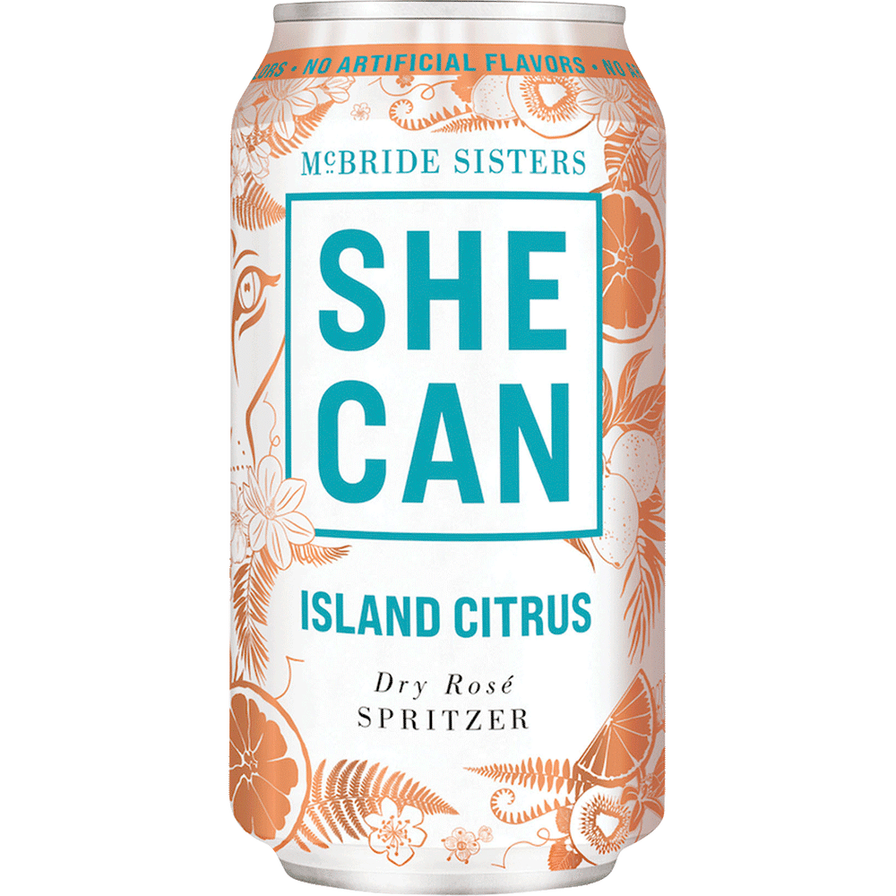 McBride Sisters SHE CAN Island Citrus Dry Rose Spritzer 375ml Can
