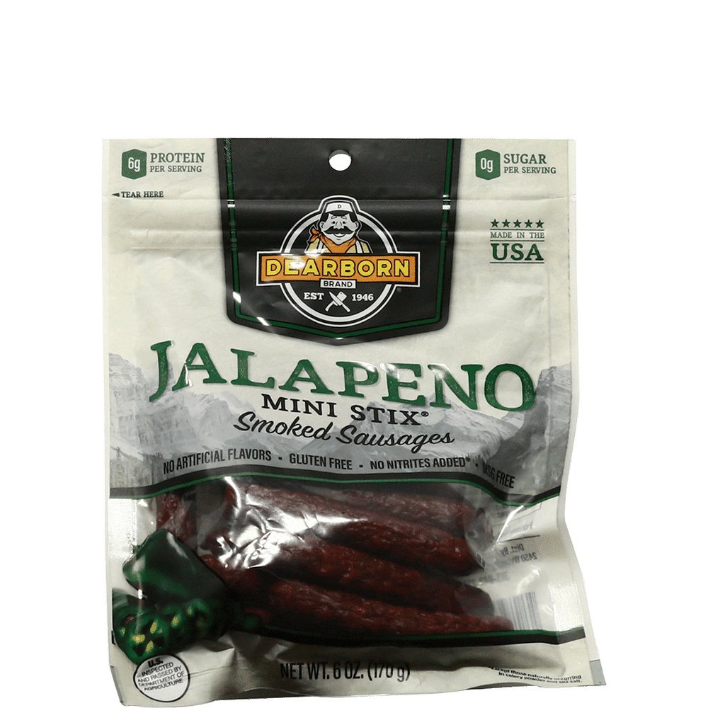 Dearborn Brand Sausage Jalapeno Stix Mini 4"" Total Wine & More