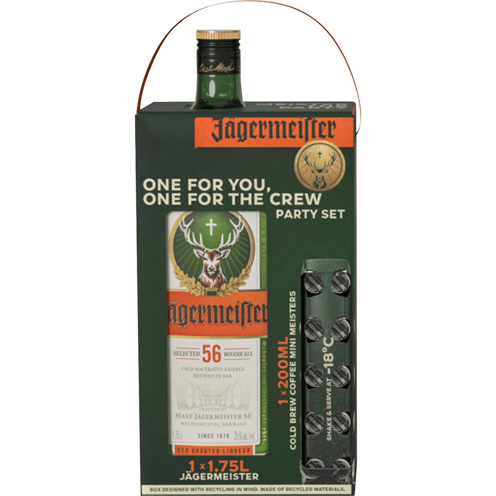 Jagermeister w/ Jagermeister Cold Brew MiniMeisters Liqueur Total