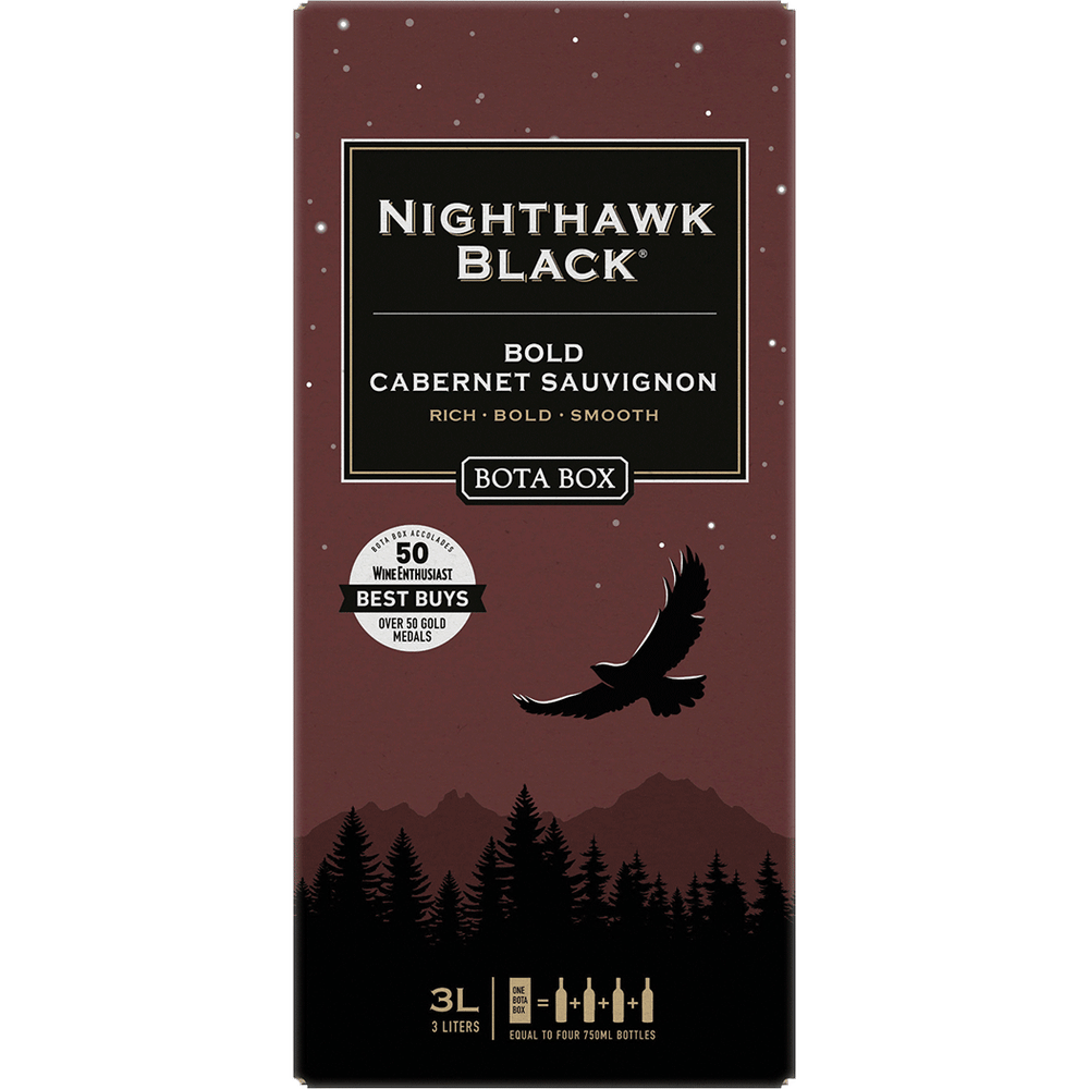 Bota Box Nighthawk Black Cabernet 3L Box