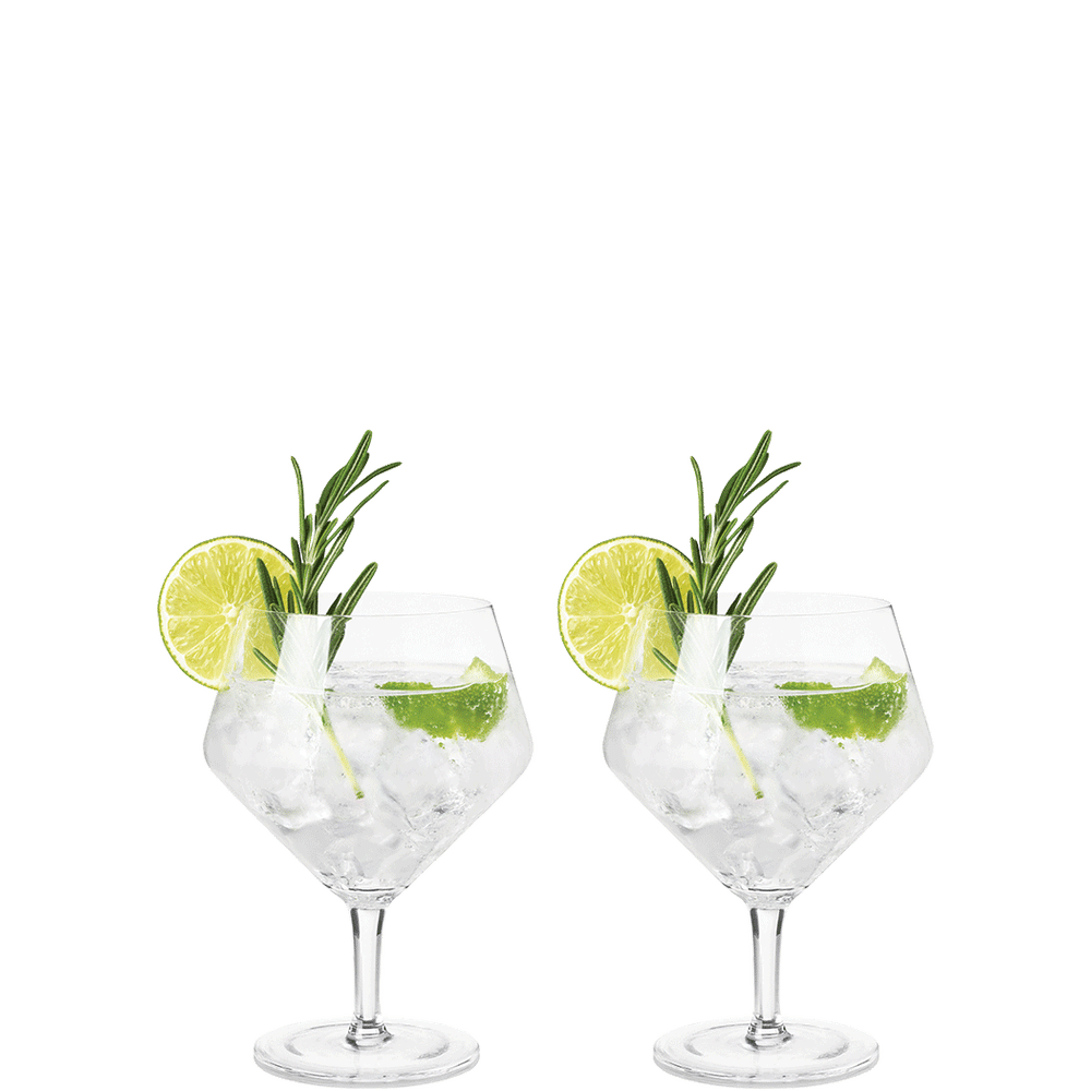 Faceted Crystal Gin & Tonic Glasses (Set of 2) - The VinePair Store
