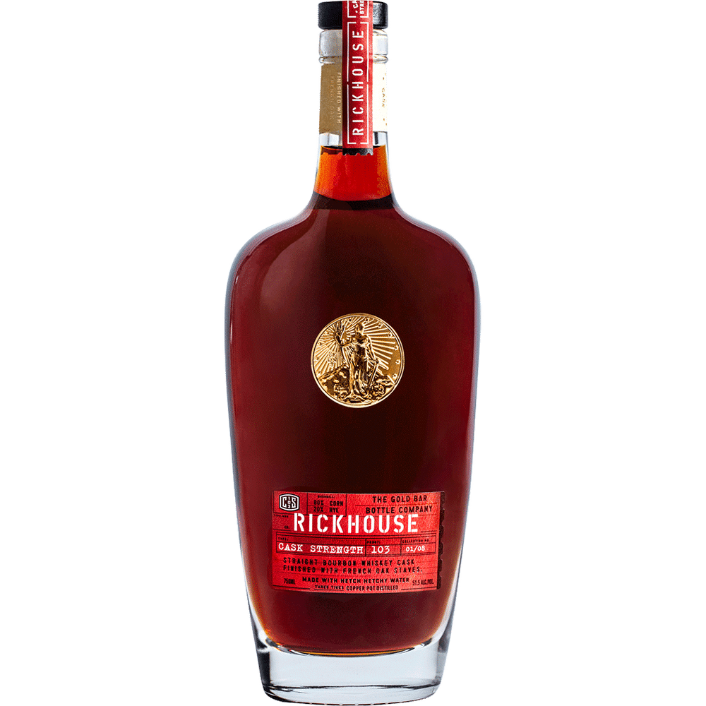 Gold Bar Rickhouse Cask Strength Bourbon Whiskey 750ml