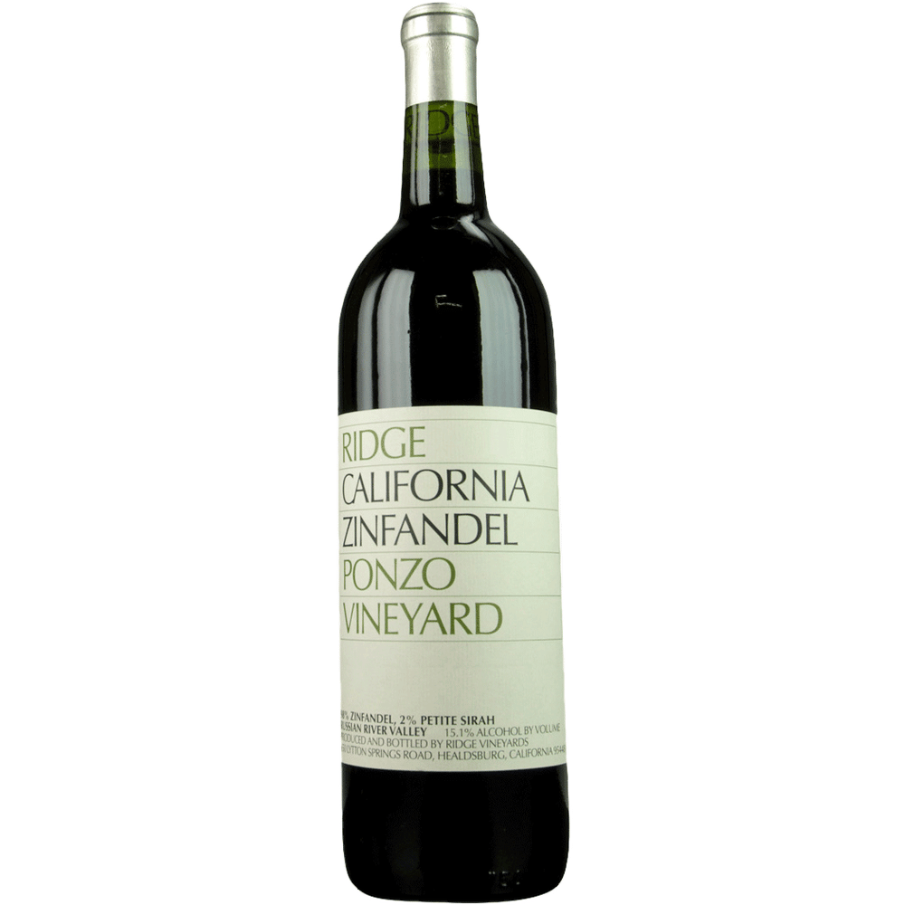 【限定販売】Ridge California Zinfandel Pon…リッジ Ridge Zinfandel Ponzo Vineyards | Total Wine & More