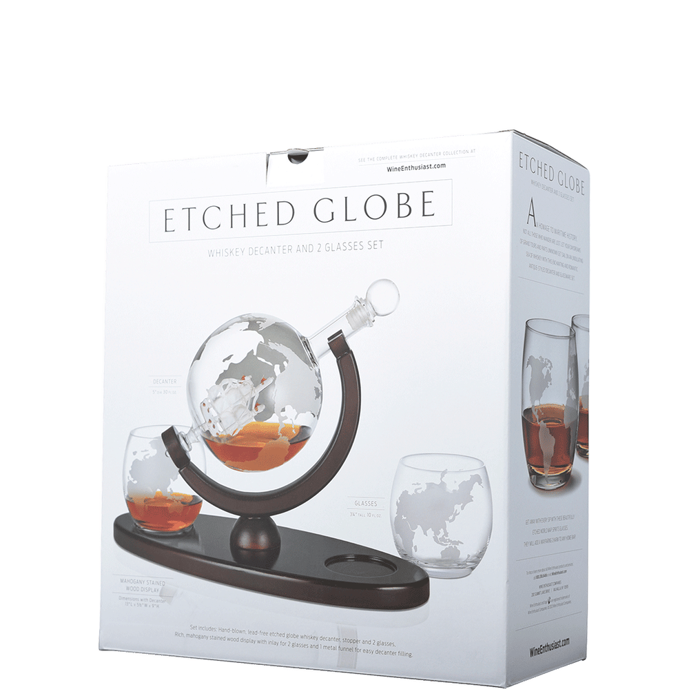 Globe Decanter with 2 Glasses Total Wine & More