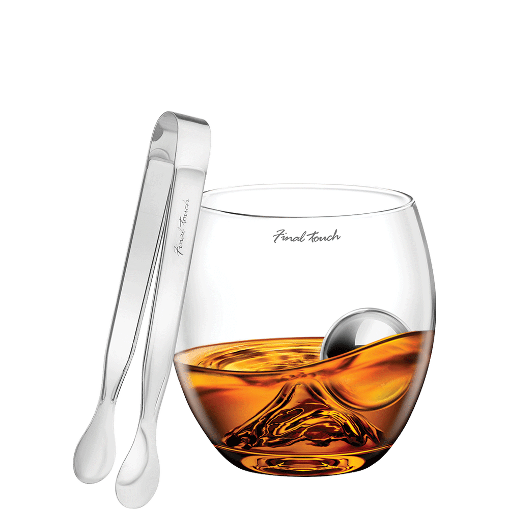 Final Touch On The Rock Glass with Chilling Ball & Tongs Total Wine