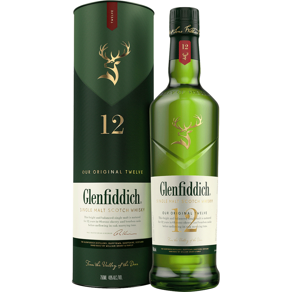 Glenfiddich 12 Year Old Single Malt Scotch Whisky 750ml