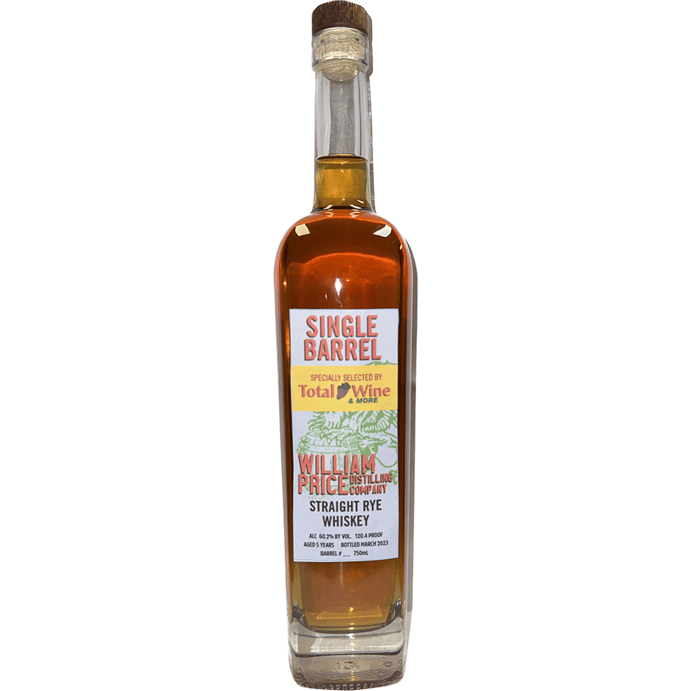 Billy Rye Whiskey William Price Straight Rye Single Barrel Barrel Select | Total Wine & More
