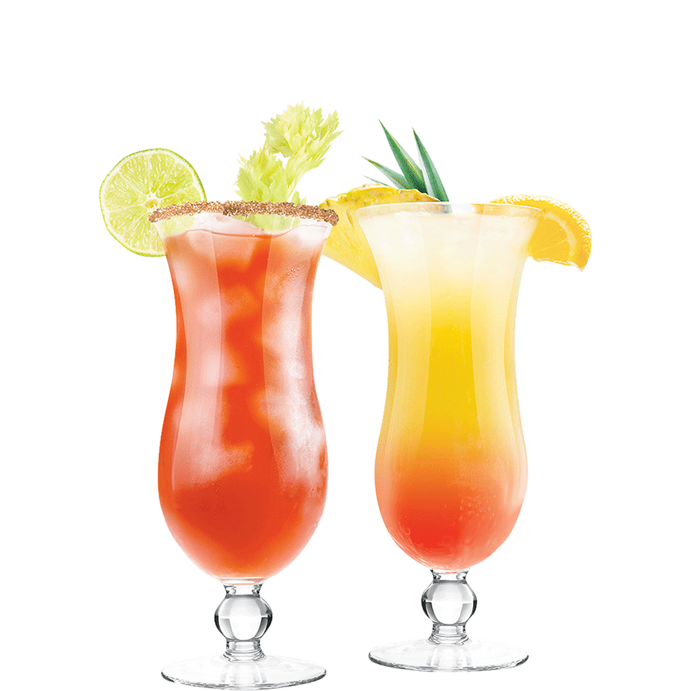 Final Touch Hurricane Cocktail Glass  Set of 2 
