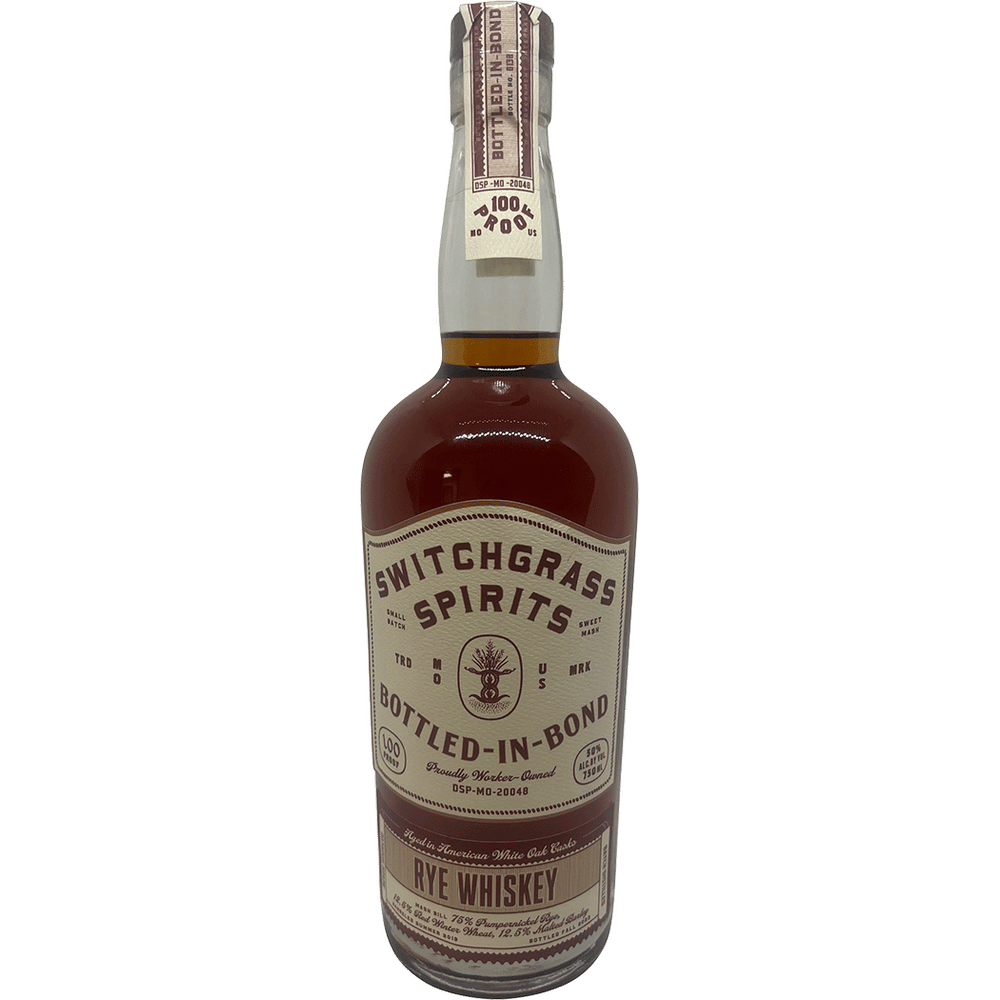 Switchgrass Spirits Bottled in Bond Rye Whiskey Total Wine & More