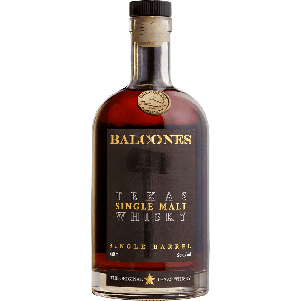Balcones Single Malt Whiskey Wine Finish Cask Strength Barrel Select 750ml
