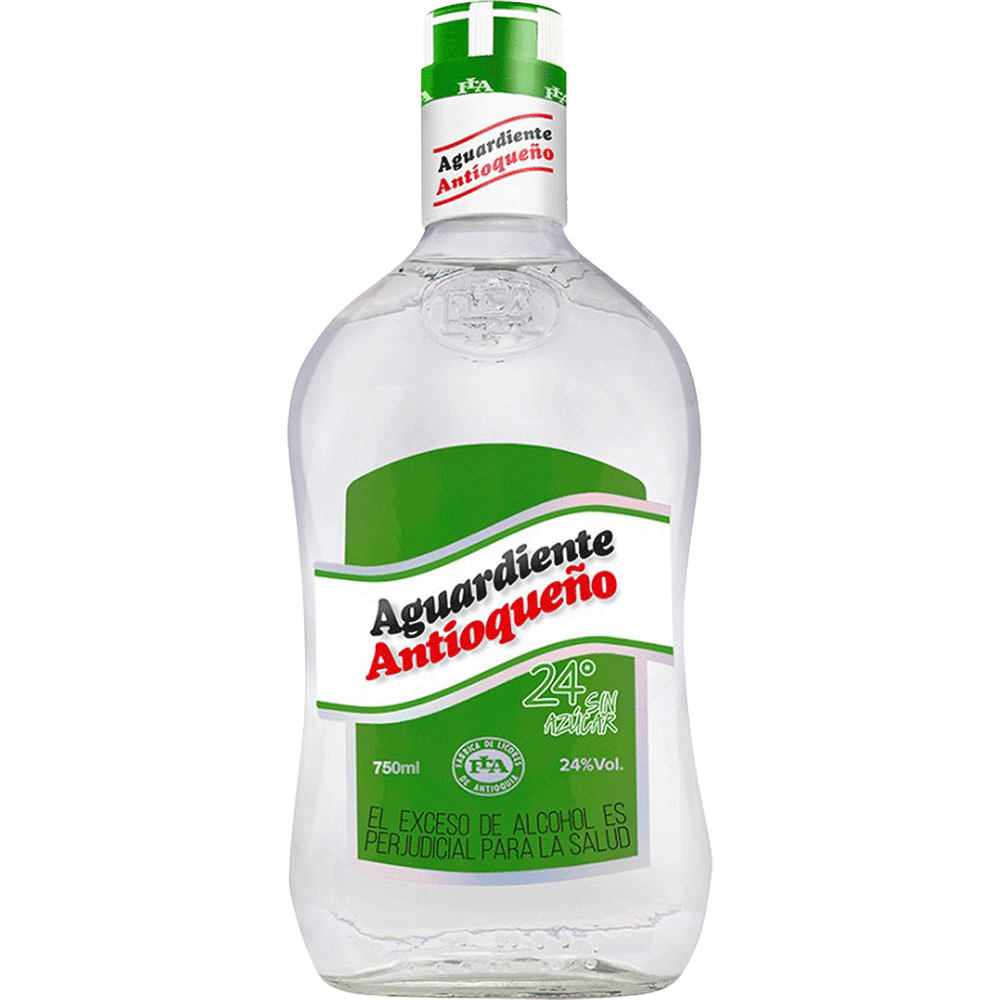 Antioqueno Aguardiente Verde Sin Azucar 750ml