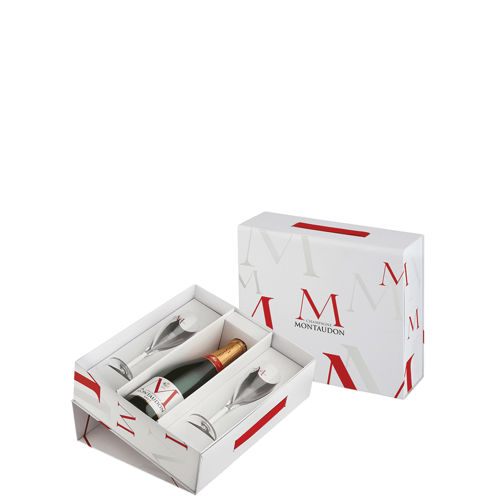 Montaudon Brut Champagne Gift with 2 Glasses Total Wine & More