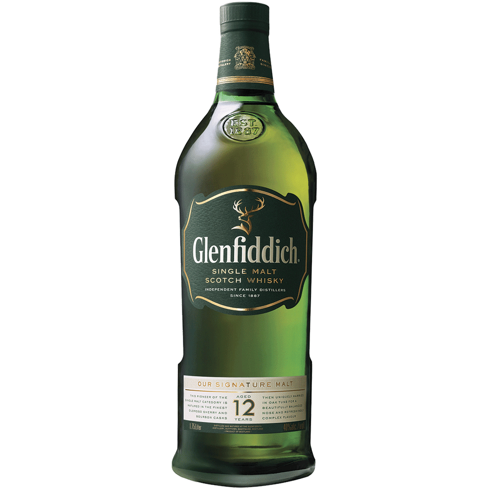 Glenfiddich 12 Year Old Single Malt Scotch Whisky 1.75L