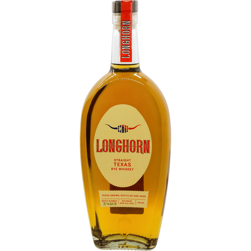 Longhorn Straight Texas Rye Whiskey 750ml