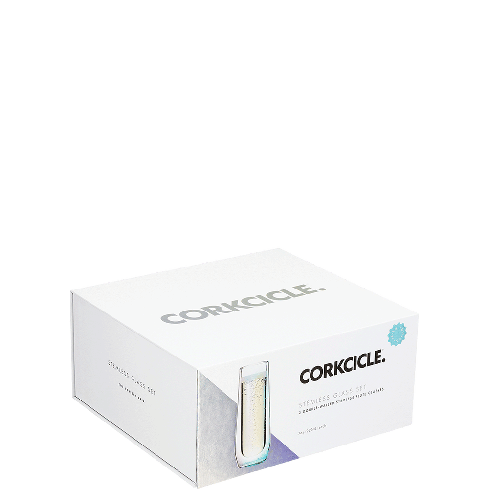 Corkcicle Stemless Flute cream floral – Osborn Drugs, Inc.