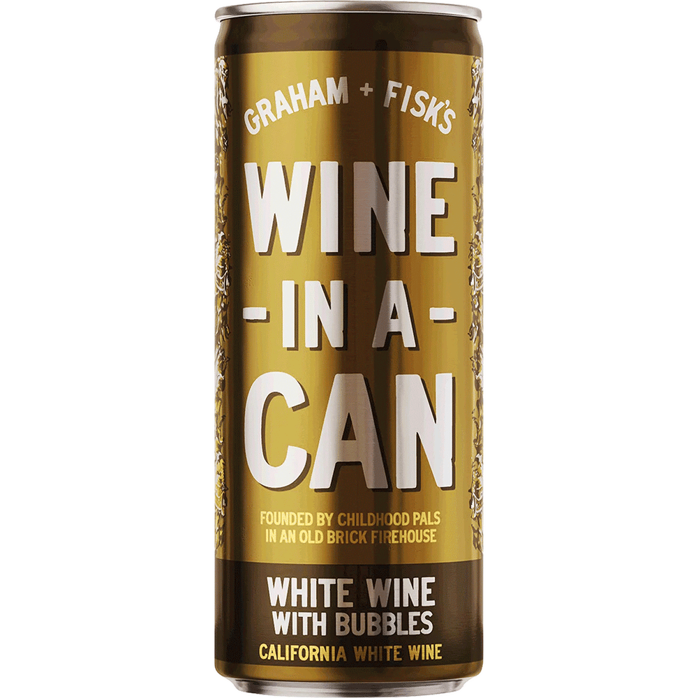Graham And Fisk's Wine In A Can Graham+Fisk's Wine-In-A-Can White with Bubbles | Total Wine & More
