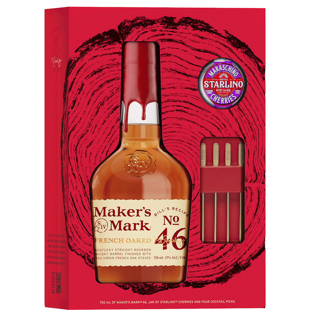 Maker's 46 Bourbon Whisky with Cocktail Kit