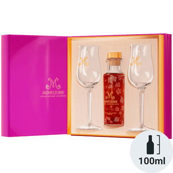 Monfleurie Cognac Grande Champagne L'Orchidee Edition w/ 2 glasses