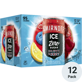 Smirnoff Ice Zero Sugar Red White and Berry