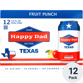Happy Dad Hard Seltzer Texas Fruit Punch