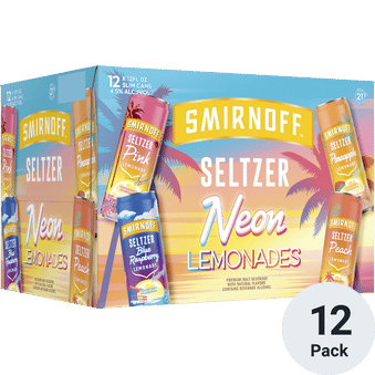 Smirnoff Seltzer Neon Lemonades