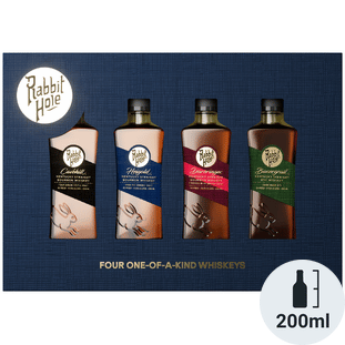 Rabbit Hole with Four 200ml Variety Bourbon Whiskey
