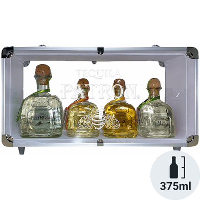 Patron Silver with Three 375mls Gift