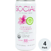 SOCIAL Hibiscus Cucumber Sparkling Wine