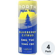North Higher Vibes THC 5mg Blueberry Citrus