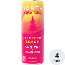 North Higher Vibes THC 5mg Raspberry Lemon