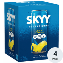 Skyy Vodka and Soda Lemon & Elderflower