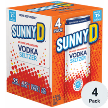 SunnyD Vodka Seltzer Orange Strawberry