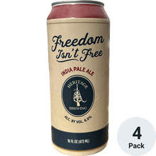 Heritage Brewing Freedom isn't Free American India Pale Ale