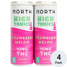 High Tonics THC 10mg Strawberry Melon Seltzer