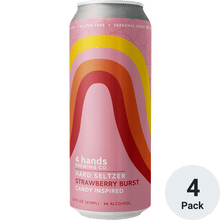 4 Hands Strawberry Burst Seltzer