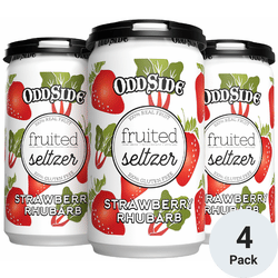 Odd Side Strawberry Rhubarb Seltzer