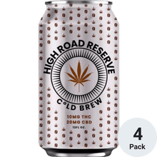 High Road Reserve THC 10mg Cold Brew Coffee