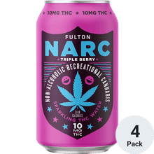 NARC THC 10mg Sparkling Water Triple Berry
