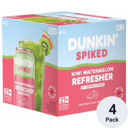 Dunkin Spiked Kiwi Watermelon Refresher