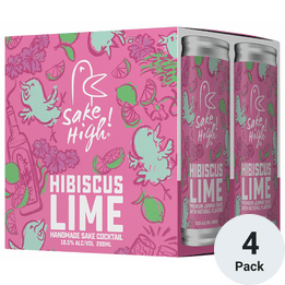 Sake High! Hibiscus Lime Sake Cocktail
