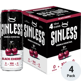 Sinless Spirits Black Cherry Vodka Cocktail