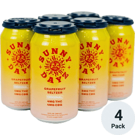 Sunny Dayz THC 4mg Grapefruit Seltzer