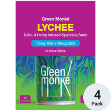 Green Monke THC 10mg Lychee Soda