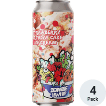 Beer Zombies Zombie HWhip Strawberry Birthday Cake Ice Cream